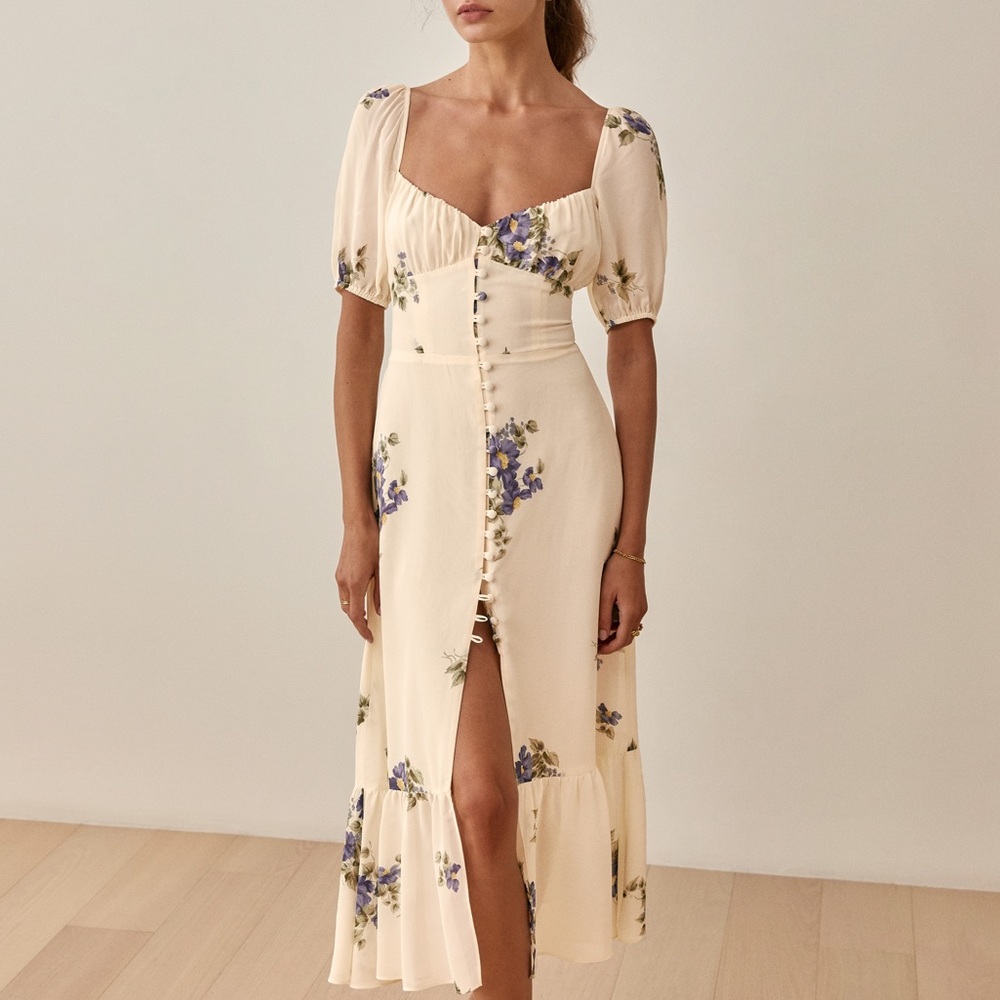 Reformation Charlee White Dress
